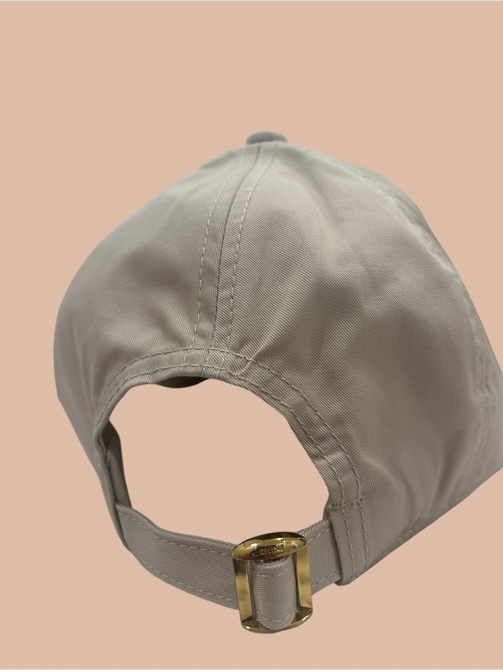 Celine Beige / Khaki Baseball Cap with Embroidered Logo - Picture 3 of 5